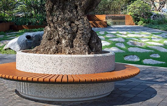 Bench - Circular Planter 4 - 550x350